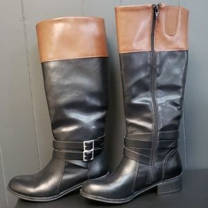 Arizona womens zip up black riding boots